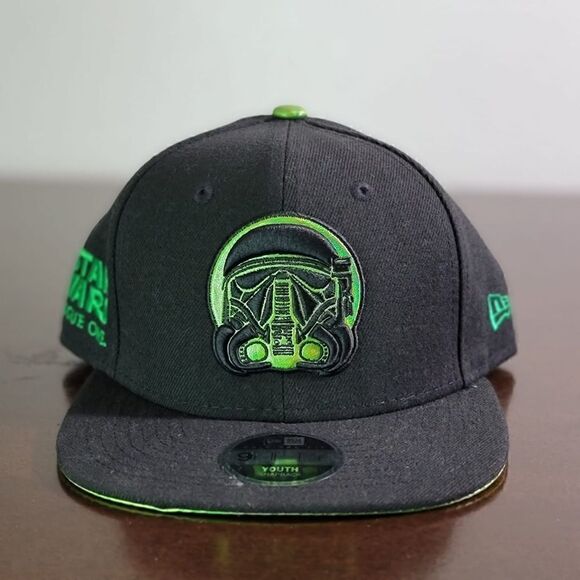 New Era X Star Wars Rogue One Death Trooper Darth Vader Hat Black Green Snapback - Picture 1 of 12